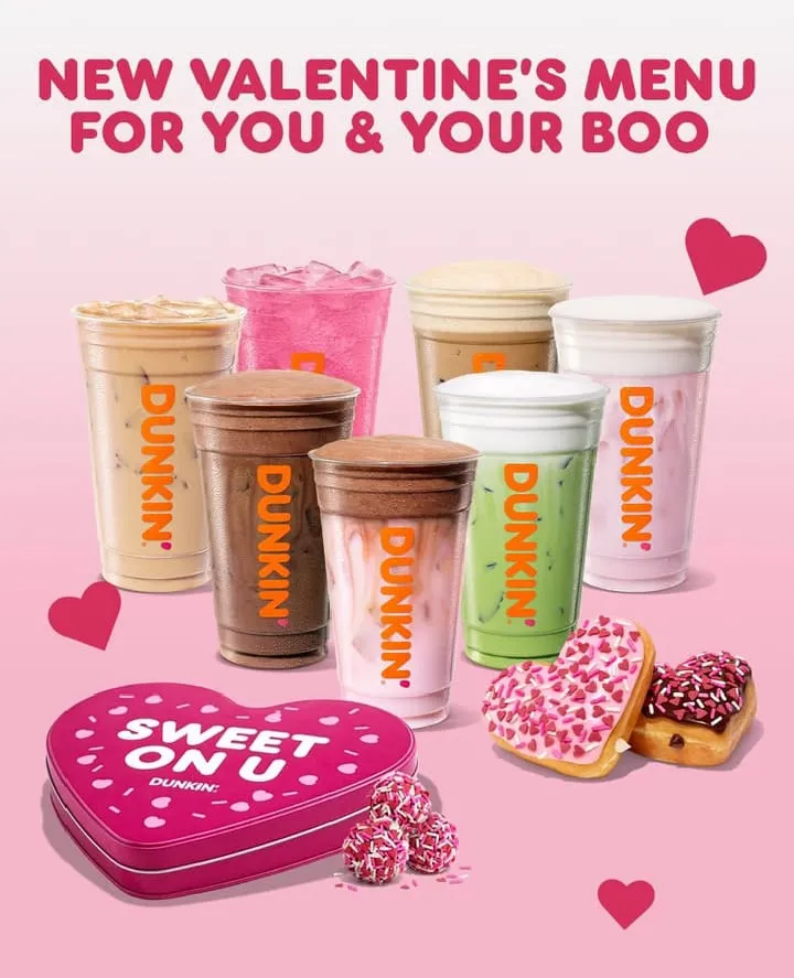 Dunkin' Valentine's Drinks 2026
